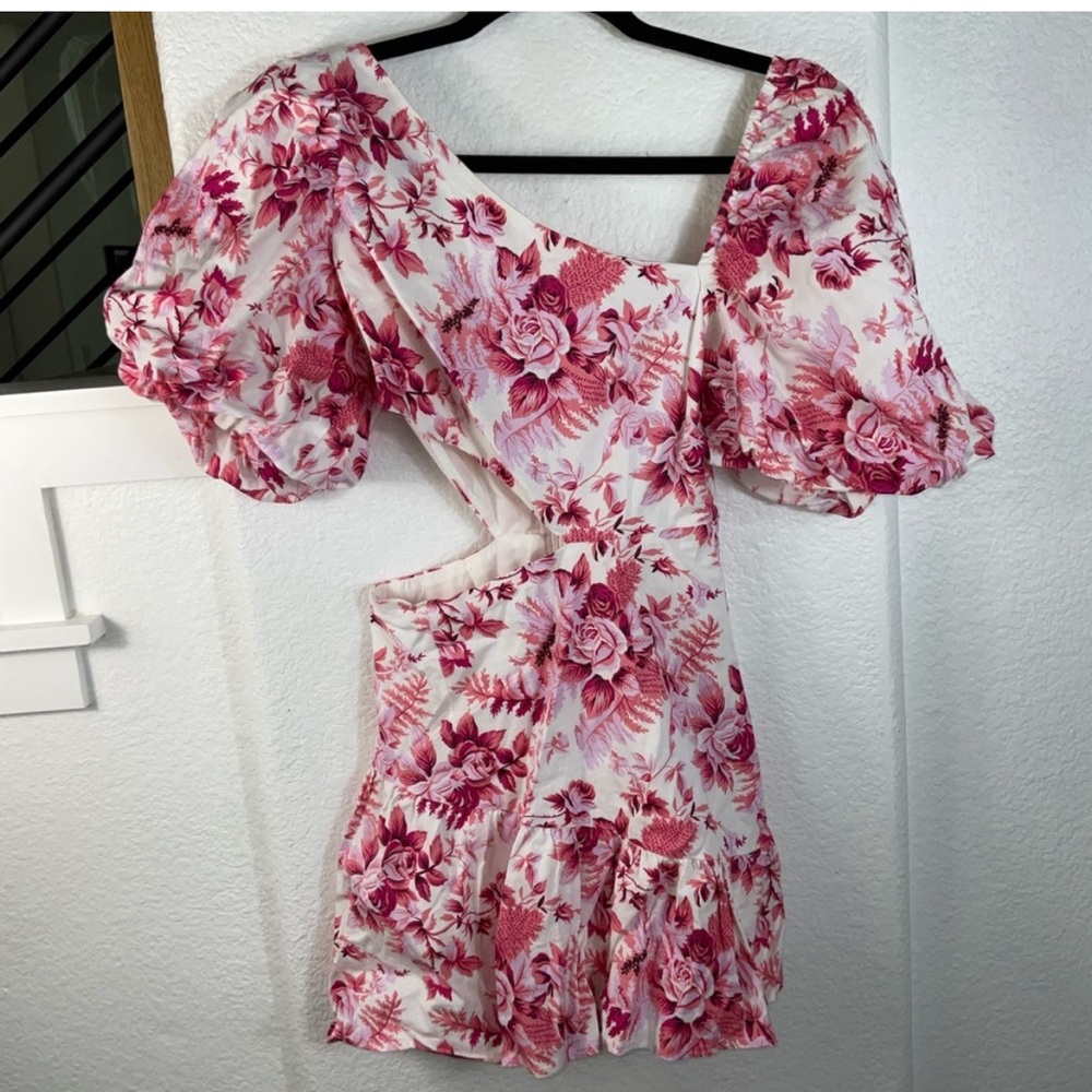 Hello Molly Pink Puff Sleeve Sundress
